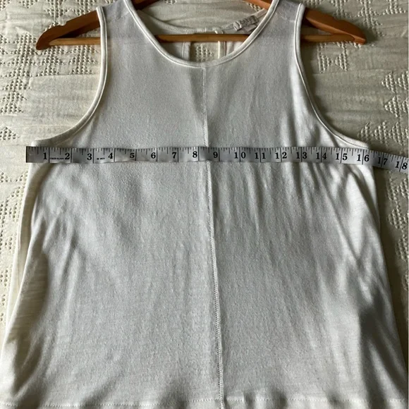 J CREW Off White Tunic Tank Blouse Size S - Picture 8 of 11